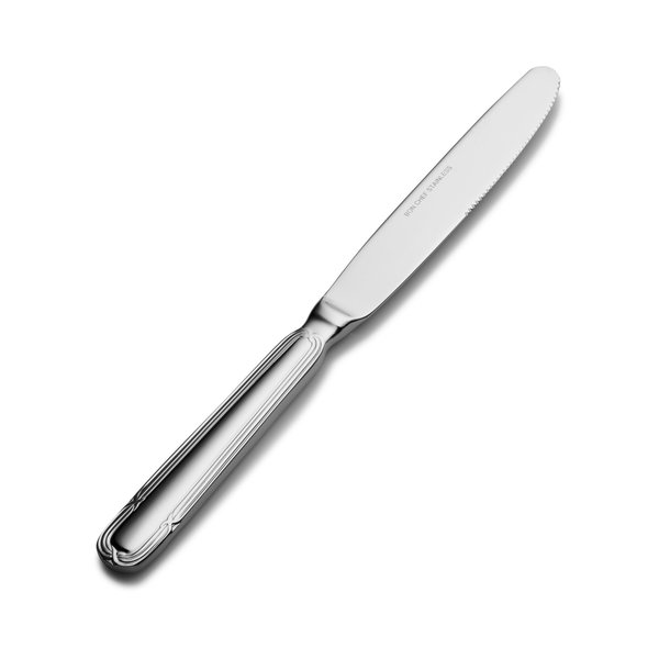 Bon Chef Florence, Dinner Knife, Euro, Solid Handle, Mirror Finish, 13/0, 9.65" , set of 12 S812